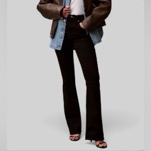 NWT Calvin Klein Women's Flare‎ High Rise Black/Blue Jeans Size 29 Style 40802WP